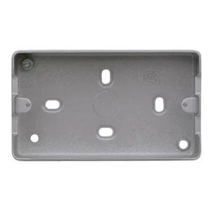 Box 3+4 Gang Surface 73 x 133 x 40mm Aluminium No Knockouts