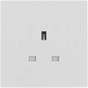 Socket Unswitched 1 Gang 13A White