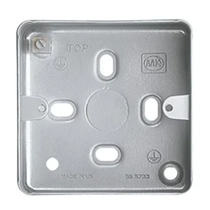 Box 1 Gang Surface 86 x 86 x 40mm Aluminium No Knockouts