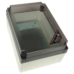 Enclosure IP67 Clear Lid 230 x 80 x 85mm Grey Polycarbonate
