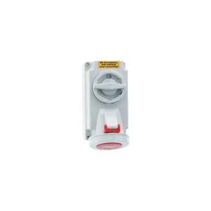 Socket Switched Double-Interlocked Double Pole+Earth 16A 110V Yellow IP67