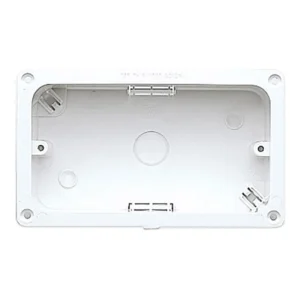Box 2 Gang Flush Flanged 88 x 148 x 45mm White