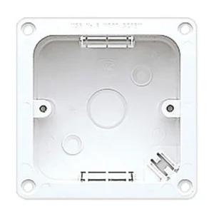 Box 1 Gang Flush Flanged 88 x 88 x 45mm White