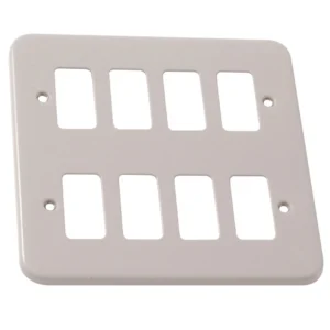 Front Plate 8 Module 146 x 146mm Aluminium