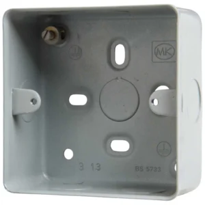 Box 1 Gang Surface 86 x 86 x 41mm Aluminium No Knockouts