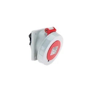 Socket Panel 3P+N+E IP67 32A 415V Red