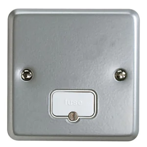 Connection Unit Unswitched Fused Spur Surface 13A Aluminium