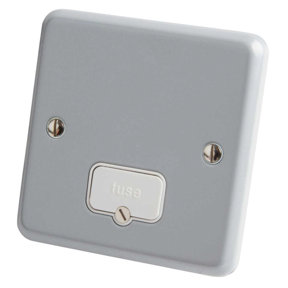 Connection Unit Unswitched Fused Spur Surface 13A Aluminium - Image 3