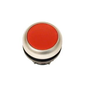 Actutr Push Button Flush Spring Return Red Front Ring Titanium