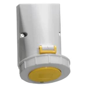 Socket Surface 2P+E IP67 16A 110V Yellow Metric