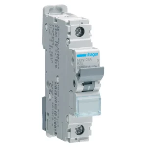 Hager MCB Single Pole Type B 25A 10kA 1 Module