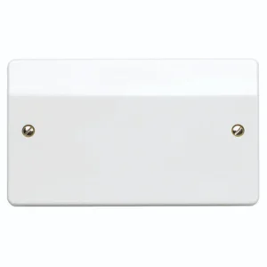 MK Logic Plus K3828WHI 2 Gang Blank Plate White