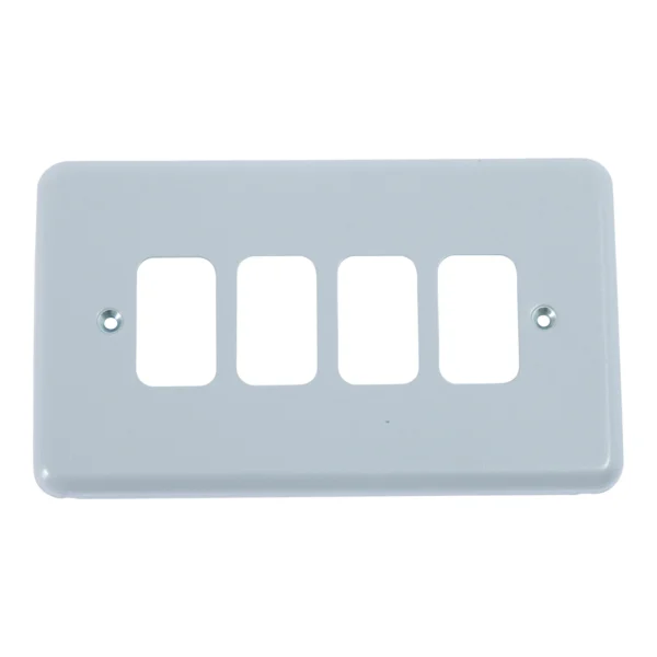 MK Electric Front Plate 4 Module 86 x 146mm Aluminium – Go Magpie ...