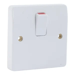 MK K5403WHI Plate Switch 20A DP + Flex Outlet White