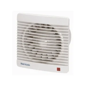 Vent Axia Fan Silhouette Panel 150mm White 1 Speed Shutter + Neon