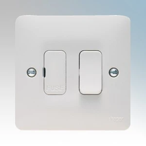 Connection Unit Double Pole Switched Fused Spur 13A White 'Fridge' - Image 2