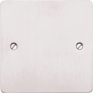 MK Blanking Plate 1 Gang 86 x 86mm Brushed Stainless Steel