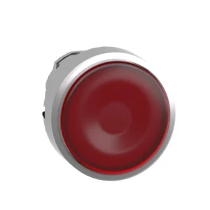 Head Flush For Spring Return Illuminated Red LED Pushbutton