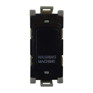 Grid Switch 1 Way DP Washing Machine 20A Black