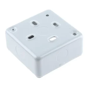 Box 1 Gang Surface 86 x 86 x 40mm Aluminium 6 x 20mm Knockouts