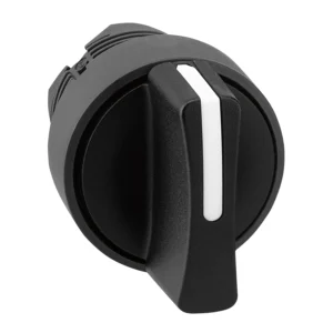 Selector Switch Head Spring Return 3 Position Black