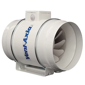 Vent Axia Fan ACM150T In-Line Mixed Flow+Timer 150mm Grey