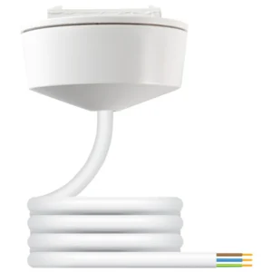 Ceiling Rose 3Pin Prewired Plugin 6A White 0.75mm² x 3m LSZH
