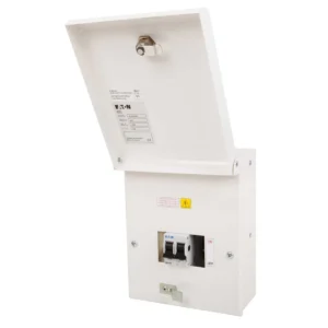 Eaton 2-Way Main Switch Consumer Unit 180 x 223 x 113mm White