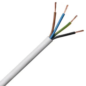 3094Y 1.0mm² White Harmonised H05V2V2-F Cable 4-Core Flexible