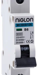 Niglon MCB SP B Curve 20A 6kA
