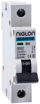 Niglon MCB SP B Curve 20A 6kA