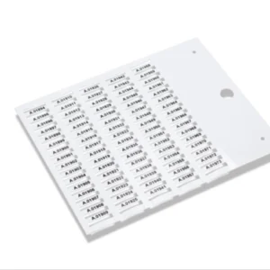 4x15mm White PVC Cable Tag