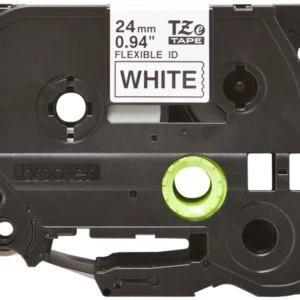Brother Pro Tape TZE-FX251 Flexible ID Tape Black On White 24mm