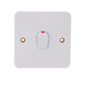 Control Switch 1 Gang Double Pole 20AX White
