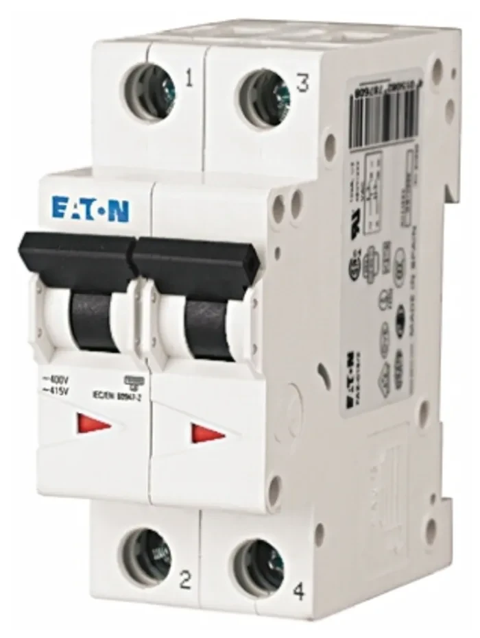 Miniature Circuit Breaker (MCB) 50A 2 Pole Characteristic: Type C 6 Ka - Image 2