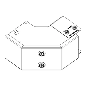 Legrand Bend 90° Angle 1Compartment Outside Lid 50 x 50mm Pre-Galvanised Steel Gusset IP4X