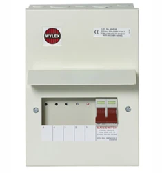 Wylex 8 Way Consumer Unit Flex Main Switch 100A Metal Cased Combination B