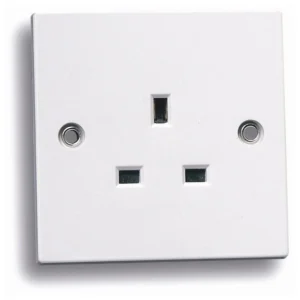 Standard White 1 Gang Unswitched Socket