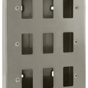 Front Plate 9 Gang Back Box Metalclad
