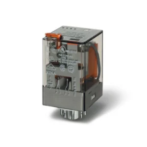 Relay Plug-In 2P Co 8Pin Lockable 10A 48V Ac Test Button Me