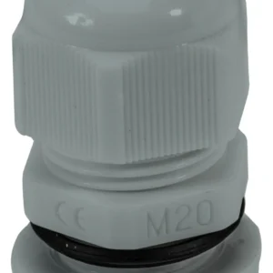 Dome Top Gland M32 Grey + Locknut for 18-25mm Cable (Pack=5)