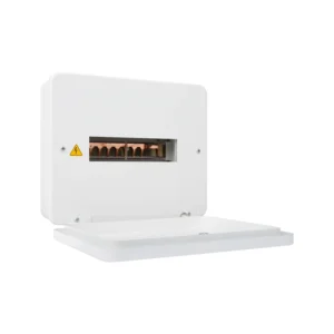 Consumer Unit Curved Profile 8 Way White Metal BS7671 Amdt3