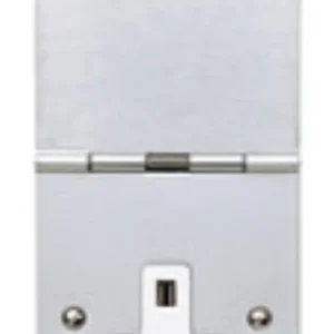 Socket 1 Gang Unswitched Floor Mounting 13A Brushed Chrome