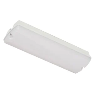 Bulkhead LED Emergency Lamp+Diffuser 3W 352 x 57 x 110mm White IP65
