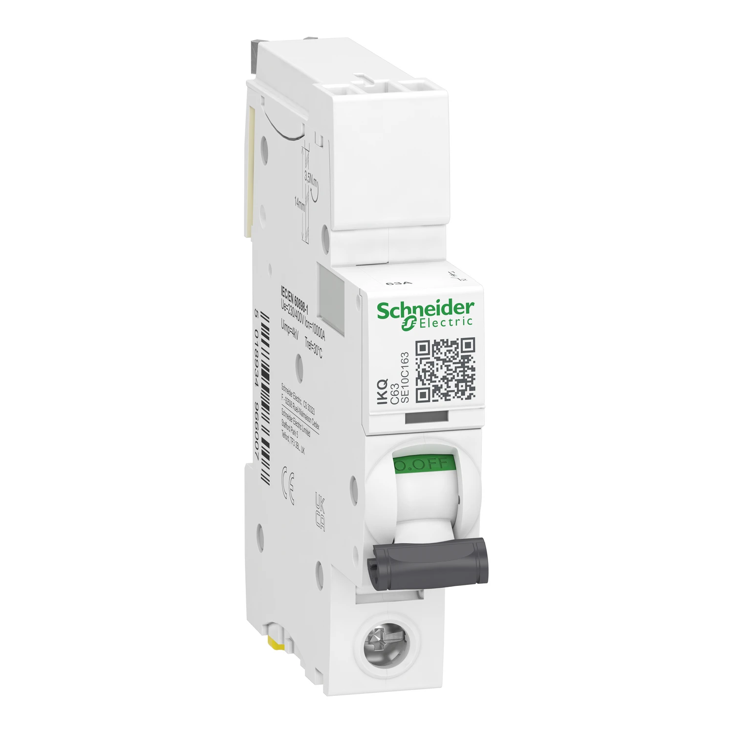 Schneider MCB SP Type C 63A 10kA - Image 3