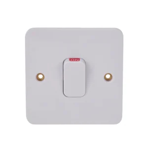 Schneider Control Switch 1 Gang DP c/w LED 50A White