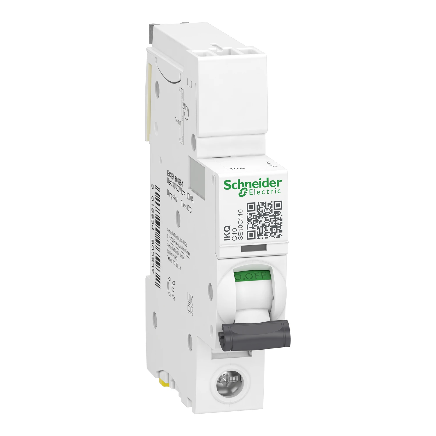 Schneider MCB SP Type C 10A 10kA - Image 2