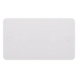 Lisse 2-Gang Blank Plate White
