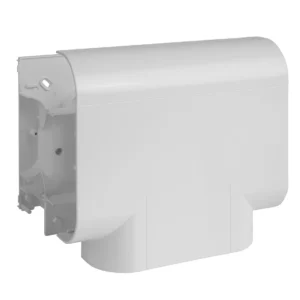 Sterling Curve Profile 1 Flat Tee Cover and Base PVC-U White