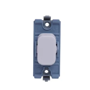 Schneider Lisse 2-Way 10A Retractive & Centre Off Switch Module Grid White